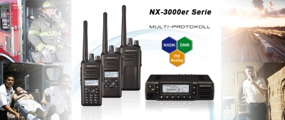 Neue Kenwood "Hybrid" Funkgeräte - NX3000 Serie